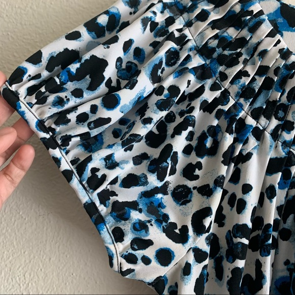 Style & Co. Animal Print Style Top-Med, Blue/White - Picture 6 of 8